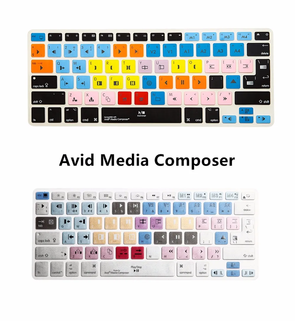 Avid Media Composer Di Scelta Rapida Tastiera Dello Schermo Della Copertura Della Pelle Per Il Iphone Imac, Macbook Pro Retina Air 13 15 Kc_A1278