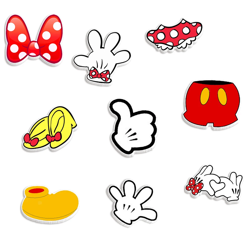 30 Pz/Lotto Disney Mickey Element Flat Resin Set Flat Back Decorazioni Per La Casa Fai Da Te Art Crafts Stickers Accessori