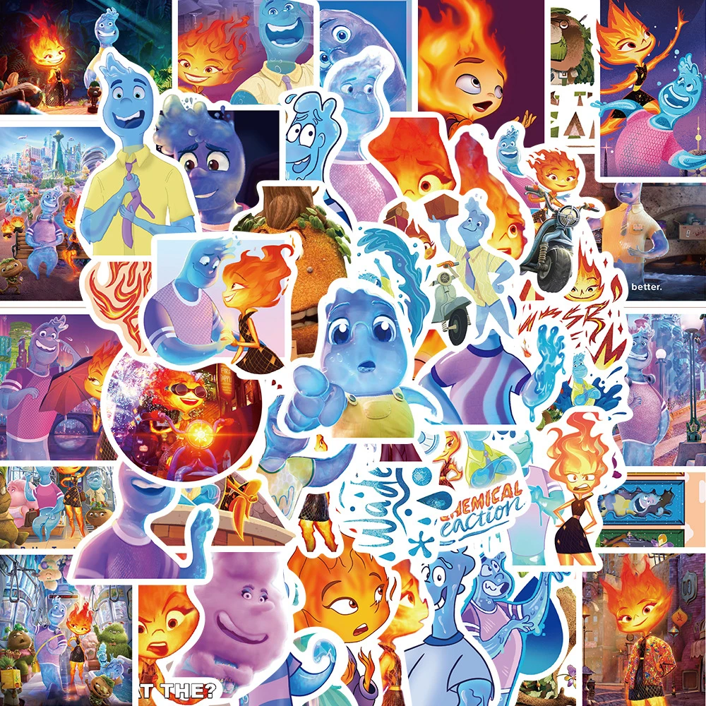 10/30/50Pcs Kawaii Disney Element Cartoon Stickers Fai Da Te Graffiti Toys Decalcomania Per Bagagli Notebook Phone Laptop Funny Kid Sticker