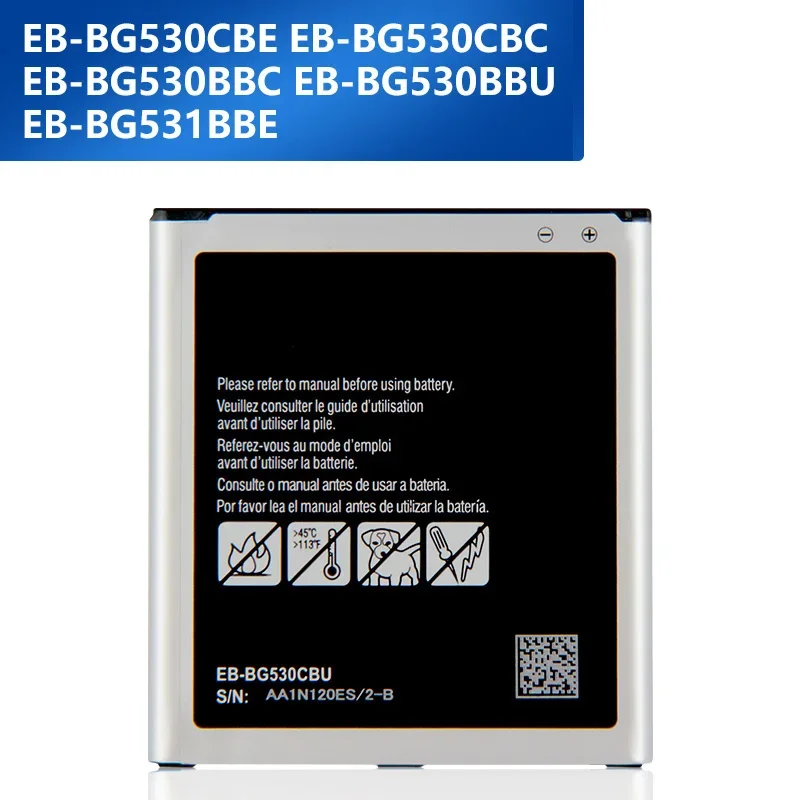 Batteria Di Ricambio Eb-Bg530Bbc/Bbu Per Samsung Galaxy Grand Prime J3 2016 J320F Sm-J320Fn G5308W G530 G530H G531 J5 2600Mah