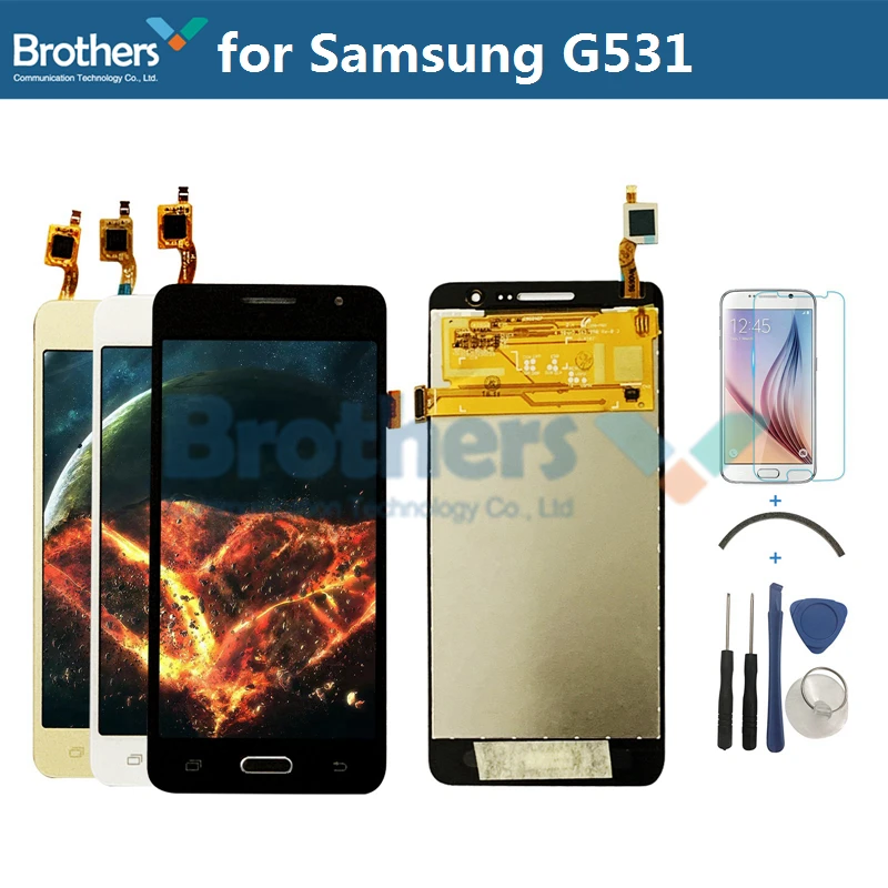 Display Lcd Per Samsung Galaxy Grand Prime G531 G531H Touch Screen Digitalizzatore Schermo Lcd Per G531F Sm-G531F Lcd Test Top