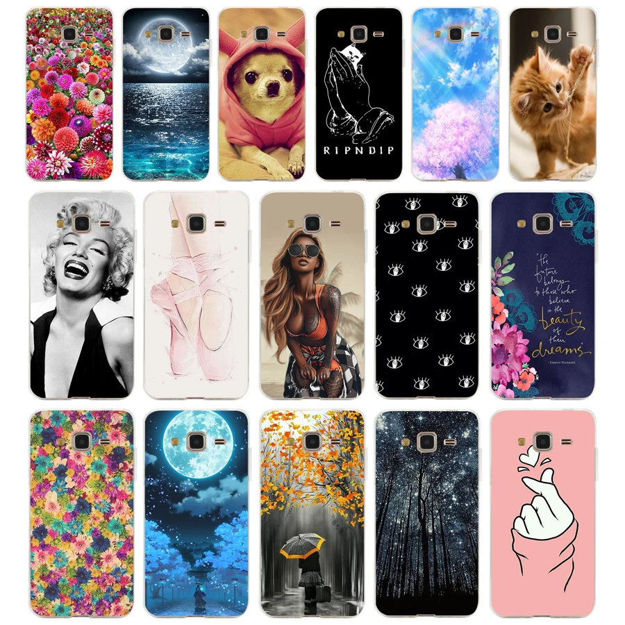 F Custodie Morbide In Tpu Per Samsung Galaxy Grand Prime Cover G530 G530H G531F Paraurti Per Samsung Grand Prime Cover Flower