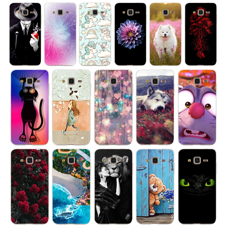 C Custodie Morbide In Tpu Per Samsung Galaxy Grand Prime Cover G530 G530H G531F Paraurti Per Samsung Grand Prime Cover Flower