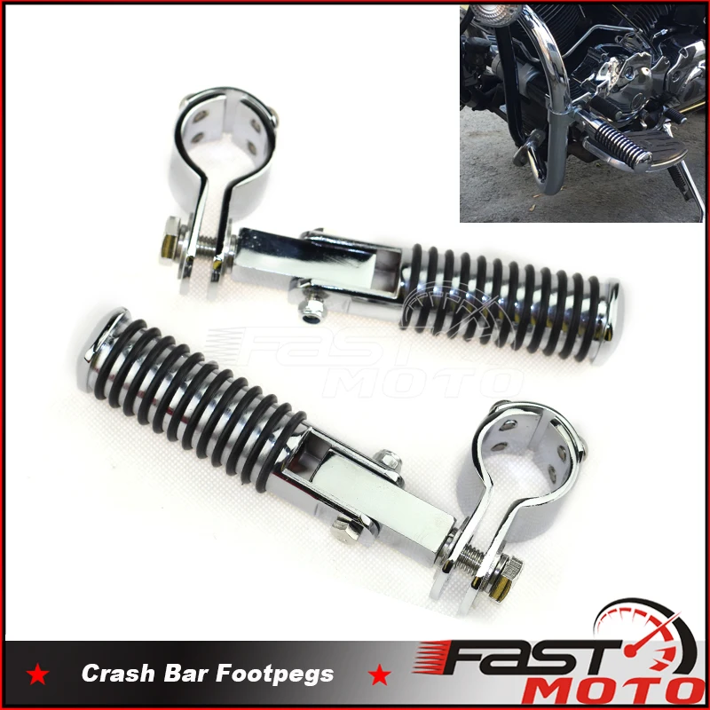 32Mm 1-1/4" Motorcycle Foot Pegs Highway Pedals Footrest For Harley Road King Electra Street Glide Sportster Xl 883 1200 Footpeg