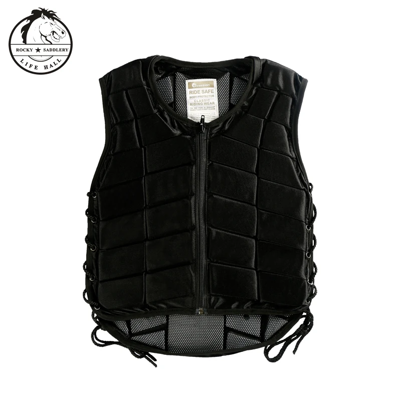 Protezione Per Il Corpo Per Bambini Equestri Chevaliers Equitazione Corpo Sicuro Eva Gilet Ammortizzante Imbottito Attrezzature Equine Gilet Regolabil