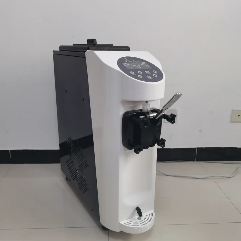 Pbobp Soft Ice Cream Machine Macchina Per La Produzione Di Gelato Commerciale Summer Snack Shop Cafe Desktop Ice Cream Maker