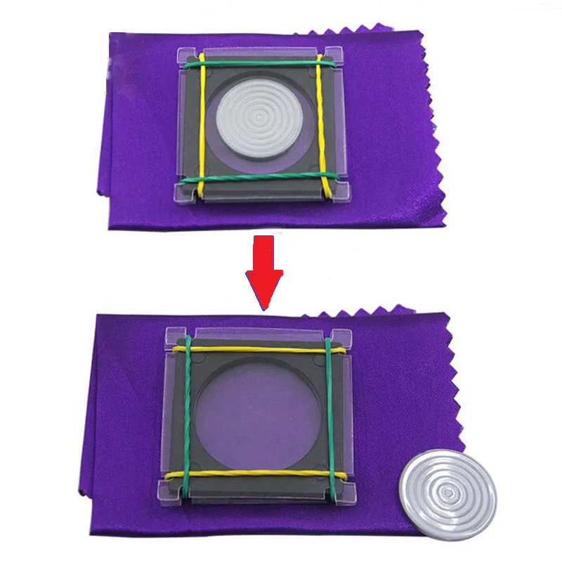 Coin Escape Magic Tricks Coin Deep Magia Magia Magician Close Up Gimmick Puntelli Divertente Giocattolo Classico