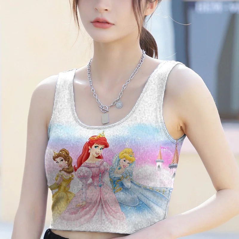 Little Mermaid Gothic Grunge Corsetto Crop Top Vintage Donna Pizzo Trim 3D Cami Top Harajuku Retro Mini Vest Style Emo Alt Clothes