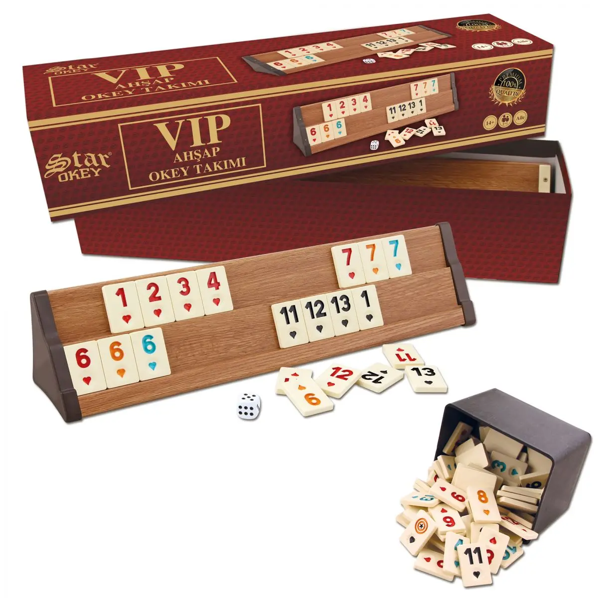 Star Vip Set Di Ramino In Legno Stecche In Legno Naturale Di Noce Di Migliore Qualità Romme Party Giochi Da Tavolo Okey Israel Rumikub Cube Ebano Rumi