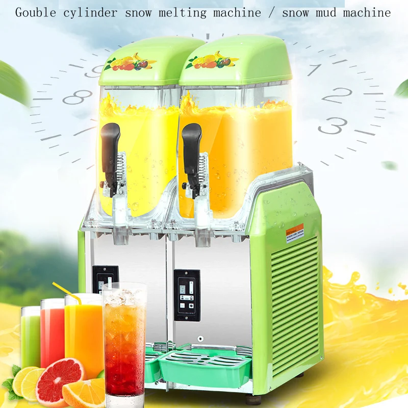 12L Singel Tank Slush Ice Machine Ice Cream Snow Smoothie Beverage Granita Maker Acciaio Inossidabile Per Affari Commerciali