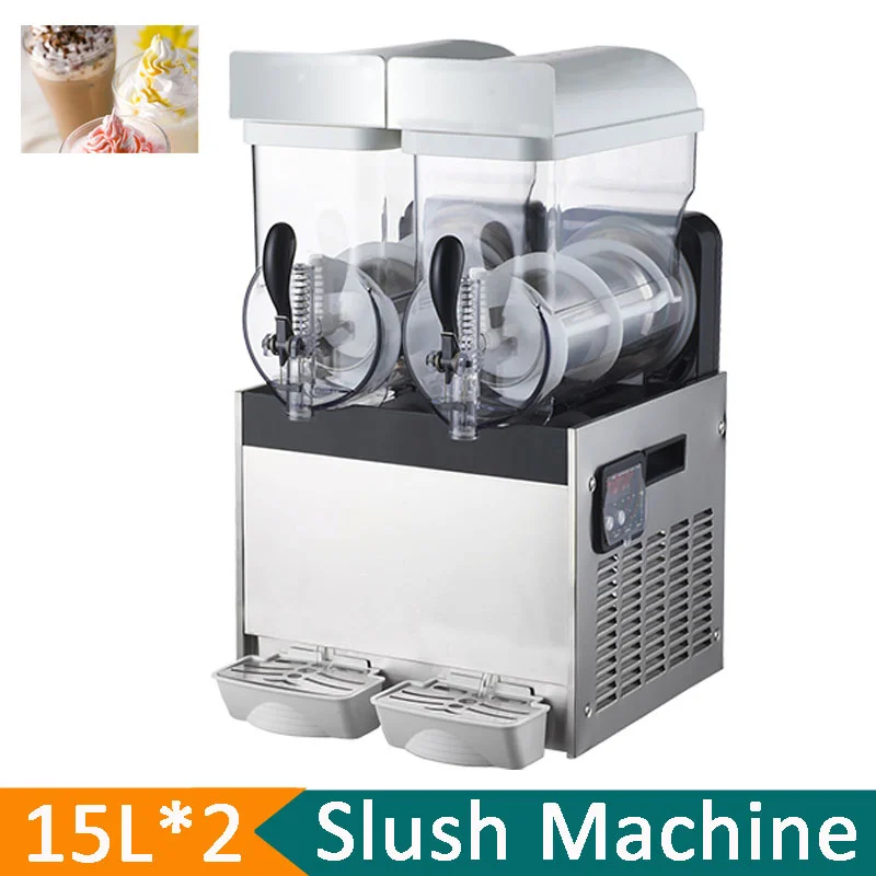 Vendita Calda Bevanda Succo Di Frutta Distributore Di Bevande Fredde Granite Distributore Di Bevande Congelate Italia 2 Ciotole Distributore Automatic