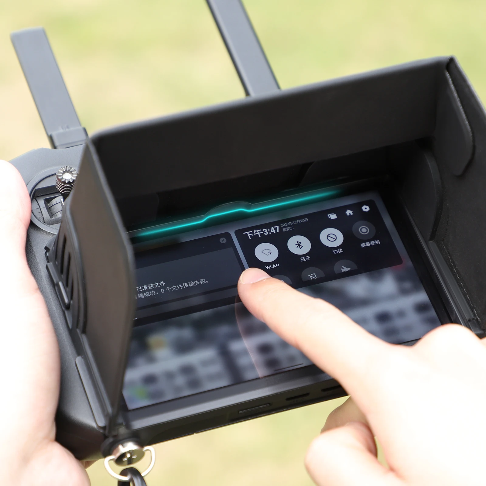 Sunnylife Per Dji Mini3 Pro Telecomando Hood Shading Per Rc Pro Silicone Shading Screen Telecomando Per Mavic 3-G