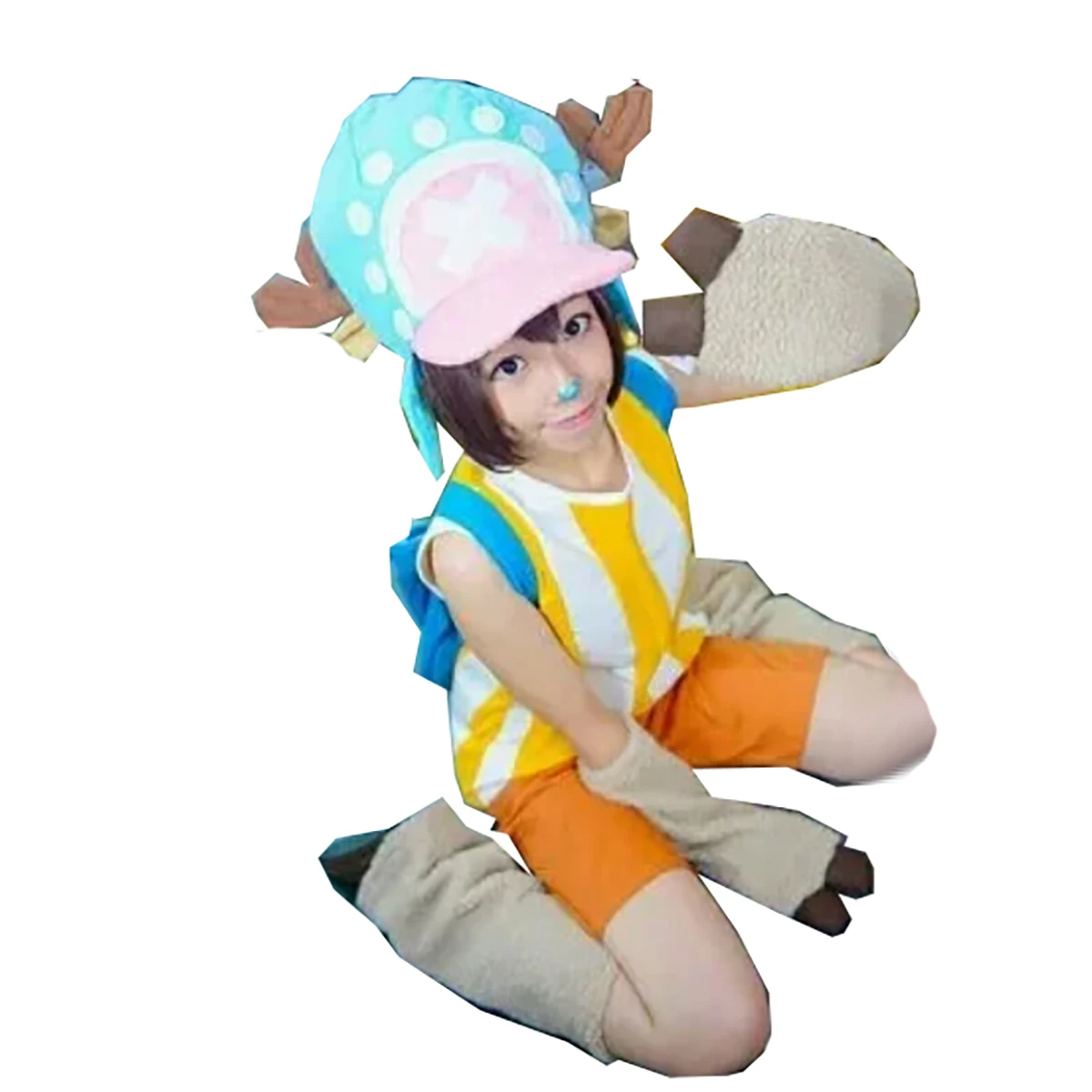 Costume Intero Tony Tony Chopper Cosplay Con Cappello 11