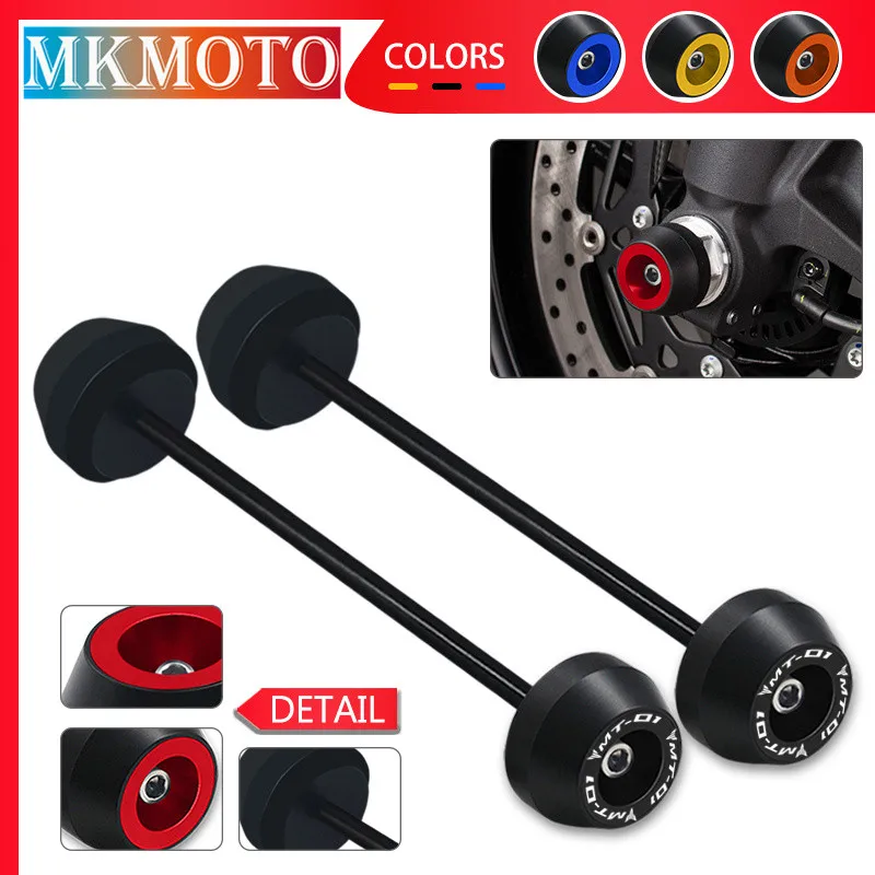 Anteriore Posteriore Ruota Asse Forcella Crash Slider Protector Per Yamaha Mt-01 05-12 Mt-07 Tracer 16-24 Xsr700 15-24 Accessori Moto