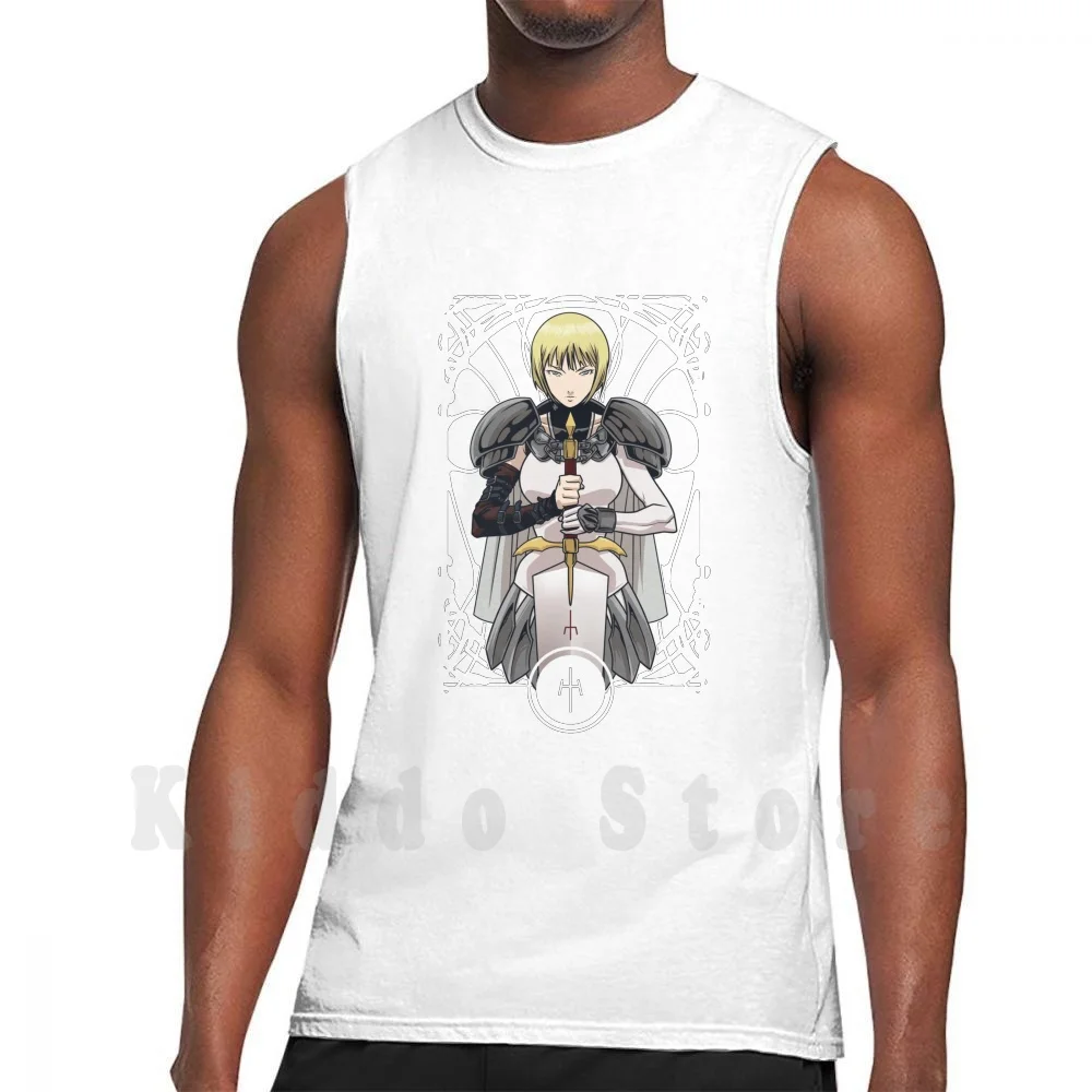 Claymore Canotte Gilet 100% Cotone Anime Claymore Clare Girls Sword Fanart Teresa