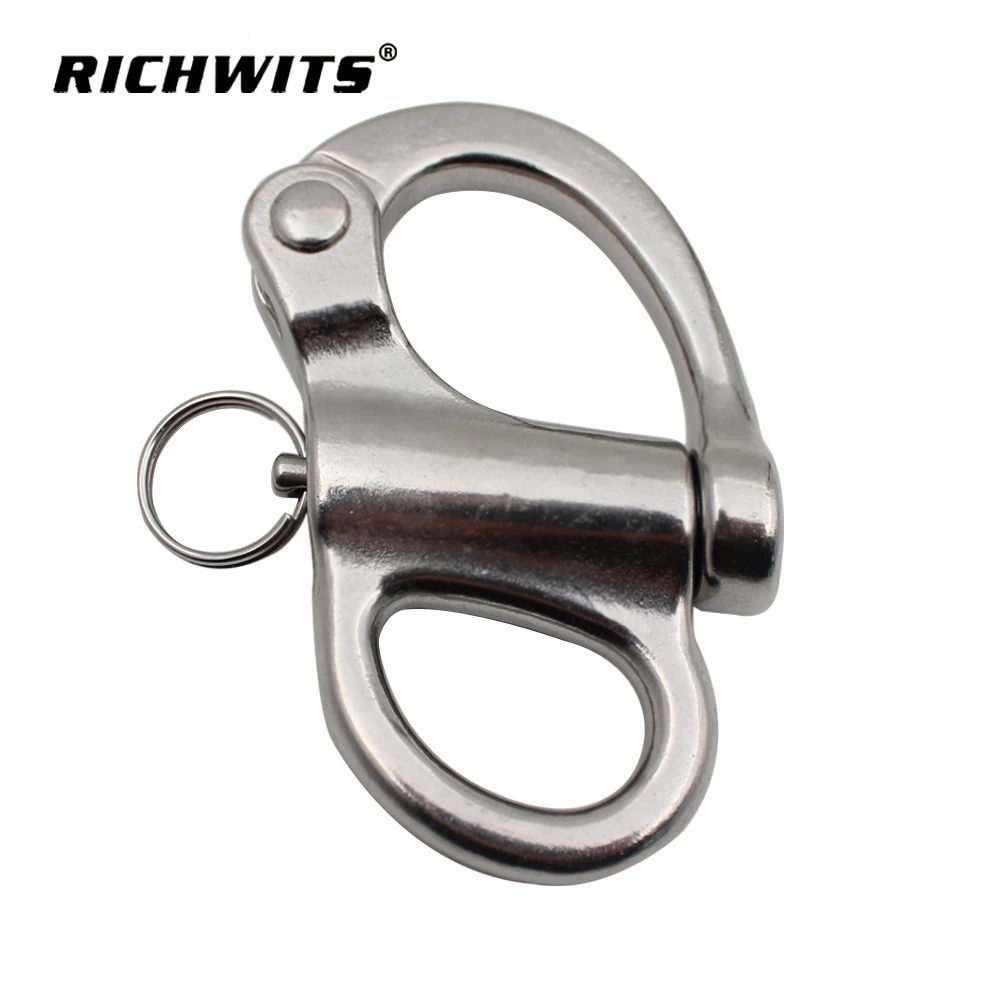 316 In Acciaio Inox Sartiame Vela Fixed Bail Snap Grillo Occhio Fisso Moschettone Barca A Vela Barca A Vela Yacht Outdoor Living
