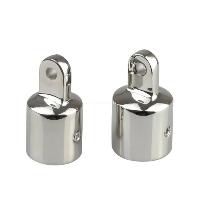 2Pcs Marine Yacht Pipe Eye End Cap Bimini Top Fitting Hardware Canopy Tube End Dropship