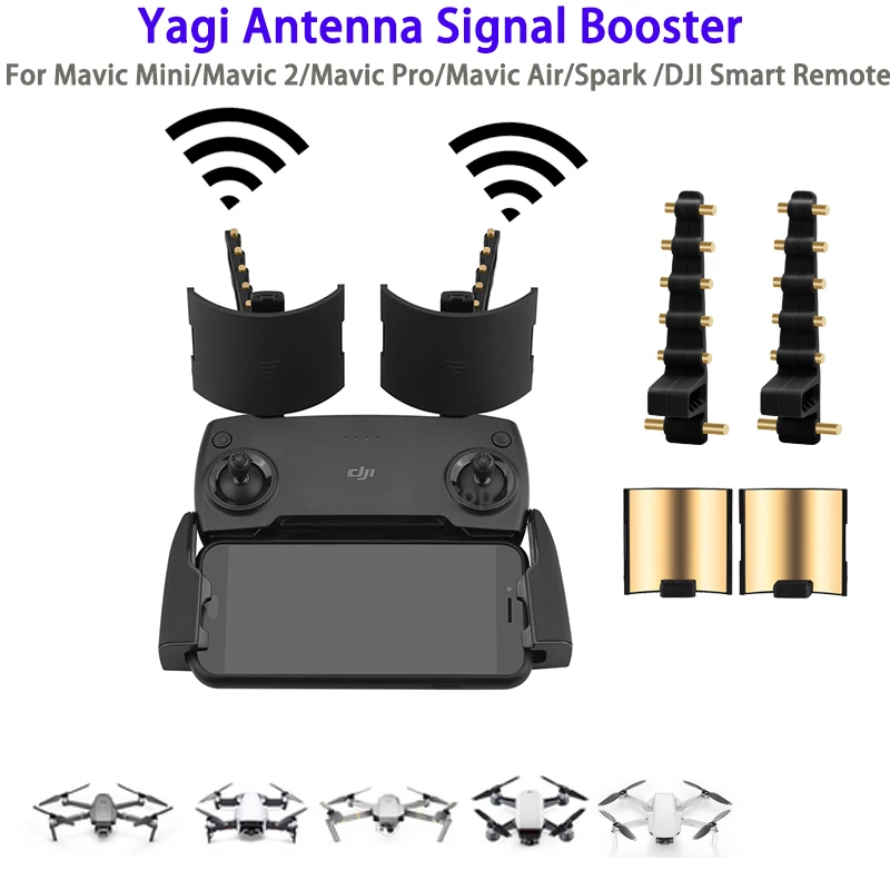 Drone Controller Yagi Antenna Signal Booster Range Extender Per Dji Mavic Air / Mavic 2 / Mavic Mini Se/Mavic Pro Fimi X8 Se