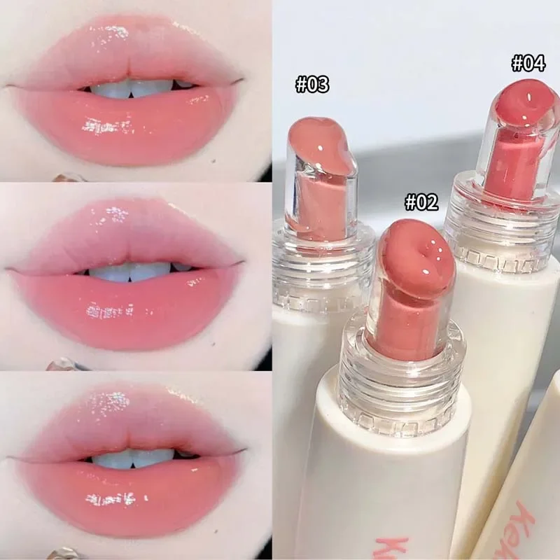 Mirror Jelly Lip Gloss 4 Colori Lasting Hydrating Glossy Lip Glaze Serum Moisturizing Crystal Liquid Lipstick Makeup Cosmetics