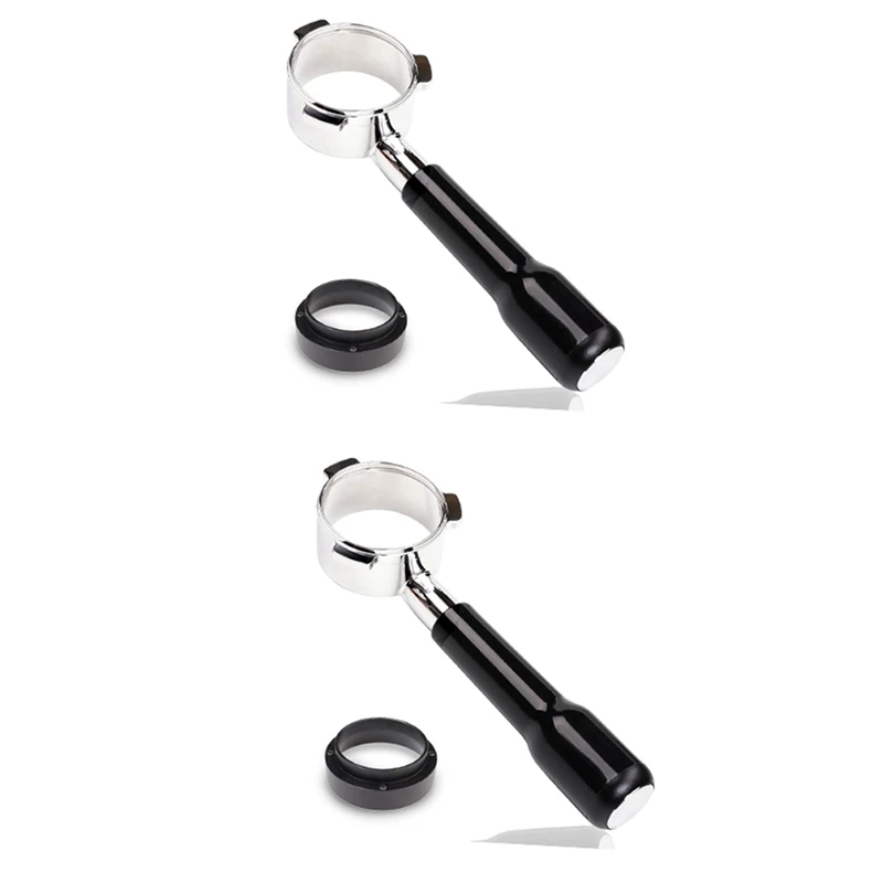 Portafiltro Senza Fondo 2X, 54Mm Per Breville Barista Express E Breville Espresso Machine (Anello Di Dosaggio Del Caffè Incluso)