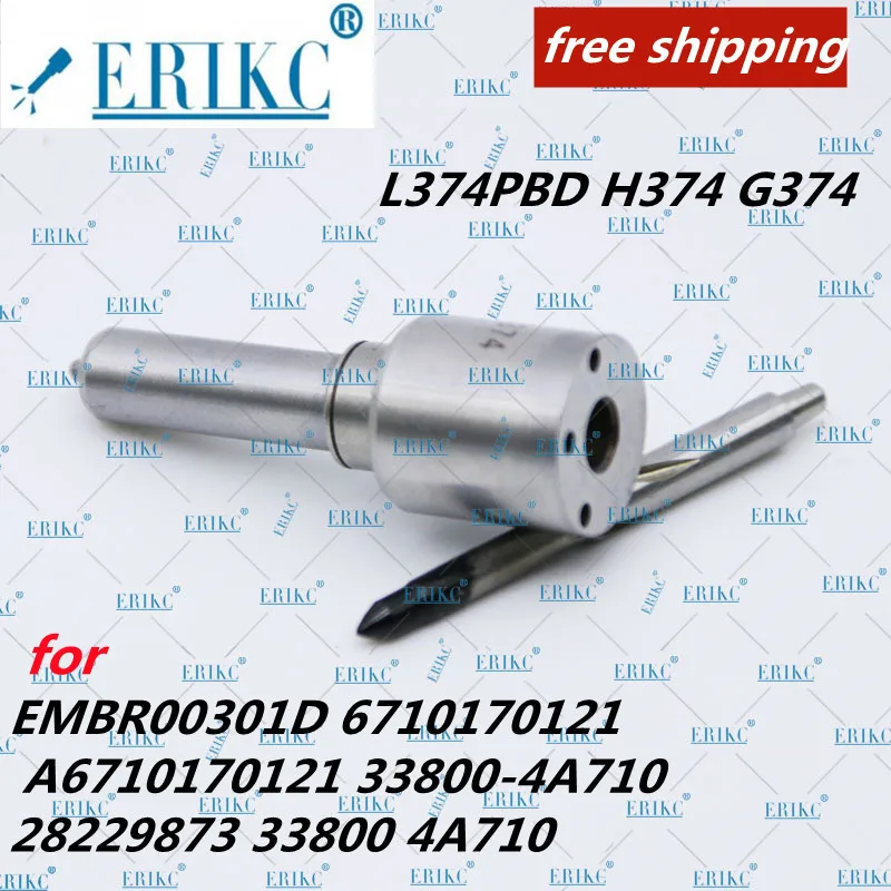 Erikc 4 Pcs L374Pbd H374 G374 Euro 5 Ugello Per Ssangyong Embr00301D 6710170121 A6710170121 33800-4A710 28229873 33800 4A710