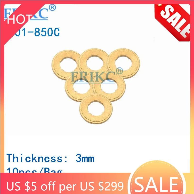 Erikc Spessore 3.00Mm 9001-850C Rondella In Rame 9001-850C 7.1*15*3Mm 9001 850C Per Ugello Iniettore Carburante Euro3 Euro4 Euro 5