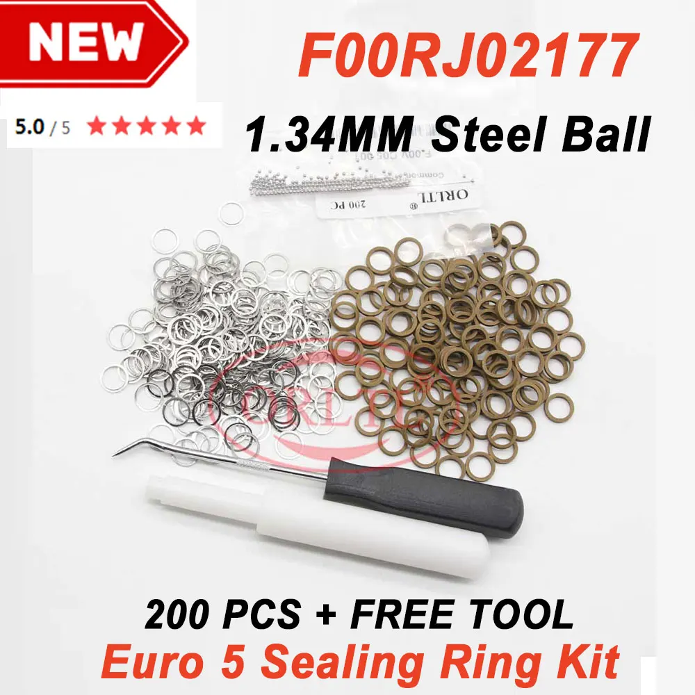 Nuovi Anelli Di Tenuta Per Iniettori Euro 5 Ball 200Pcs Muslimcommon Rail Ball Repair Kit F 00R J02 177 F00R J02 177 Kit Guarnizioni