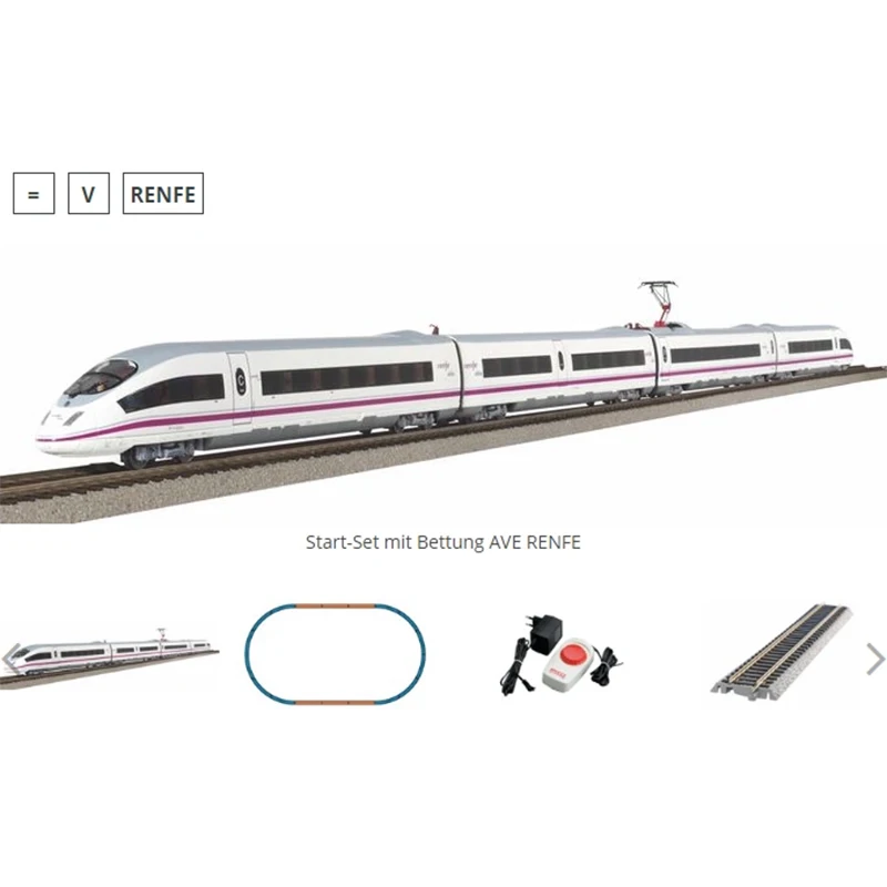 Piko Train Model Ho1/87 97930 Junior Set (Ice3 Ave Renfe) Con Road Base Rail Track Car Toy Regalo Di Compleanno