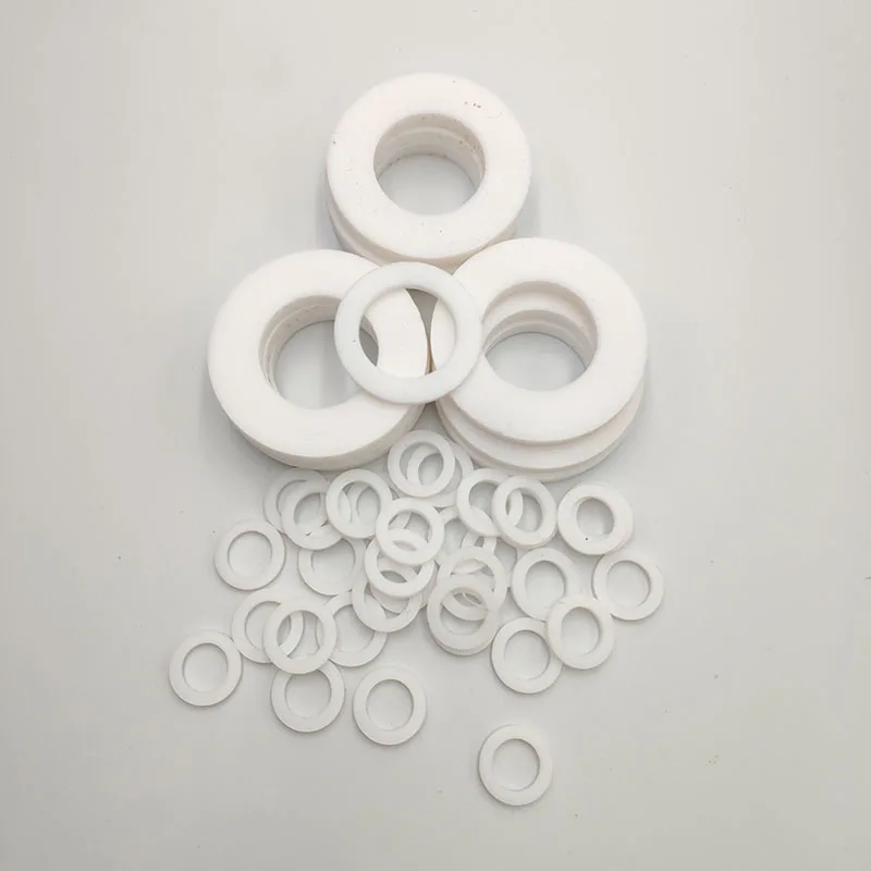 100Pcs Spessore 2Mm Guarnizione In Ptfe In Ptfe Guarnizione Della Flangia Piatto Polytef Guarnizione Della Flangia
