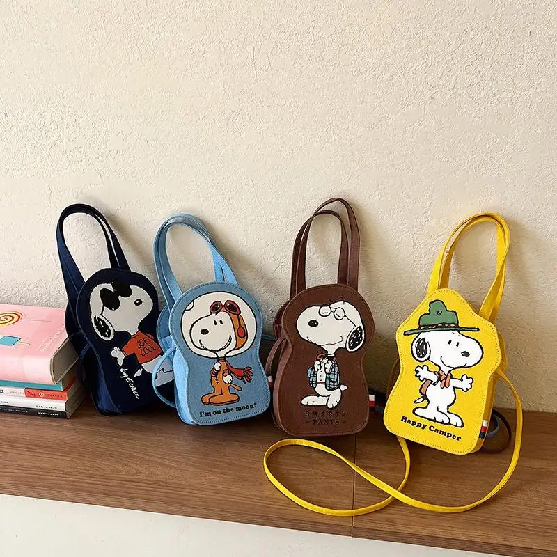 Nuovo Kawaii Miniso Snoopy Canvas Zaino Portamonete Cartoon Tridimensionale Water Zaino Storage Bag Borsa A Tracolla Per Regalo