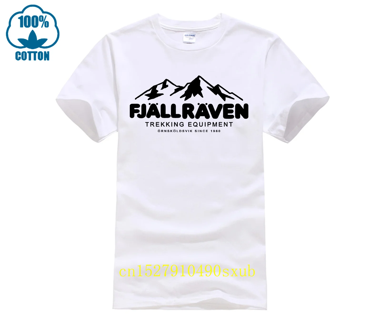 Fjall T-Shirt Da Uomo Abisko Trail Print Raven Taglia Unisex S-4Xl