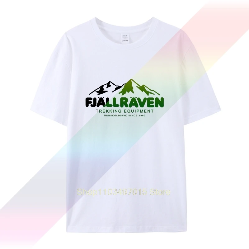 Fjall Maglietta Da Uomo Abisko Trail Print Raven Taglia Unisex S 3Xl