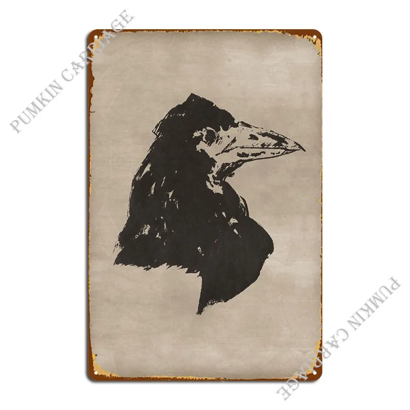Black Raven 1 Metal Sign Painting Party Funny Cinema Tin Sign Poster