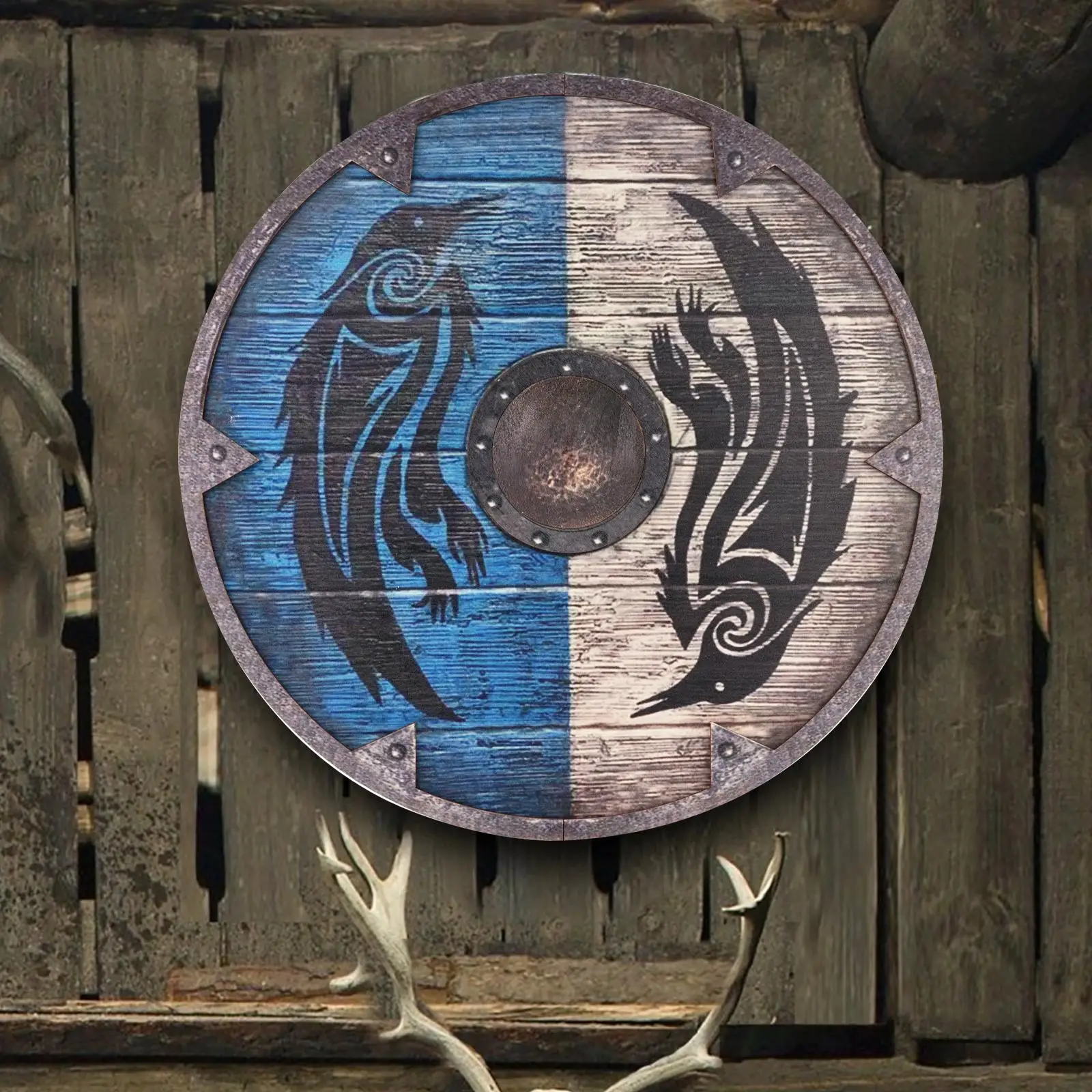 Per Eivor Valhalla Raven 1 Pz Dipinto A Mano Viking Viking Ready Cosplay Decorativo Fenrir Shied Battle Perfect B0L2