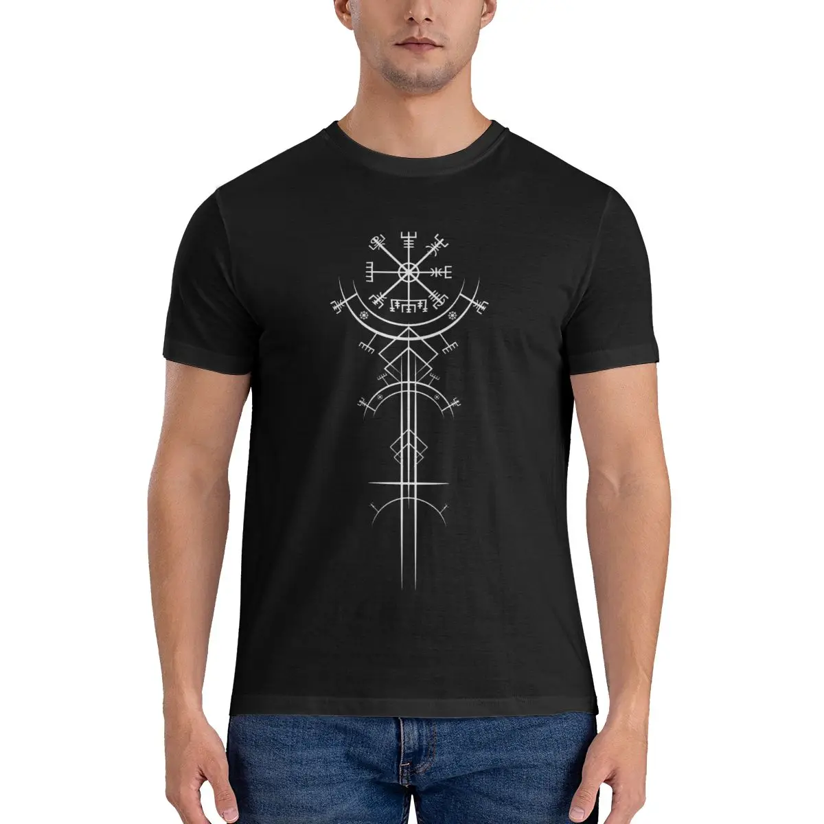 Vegvisir Antique Viking Magic T Shirt Odin God Asgard Norse God Viking Vons Tendenza Tshirt In Cotone Girocollo T-Shirt Originali