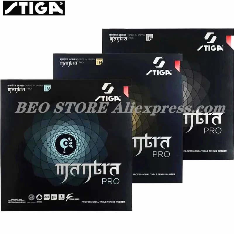 Stiga Mantra Pro M / H Xh Pips In Gomma Da Ping Pong-In Offive Made In Japan Spugna Da Ping Pong Stega Originale