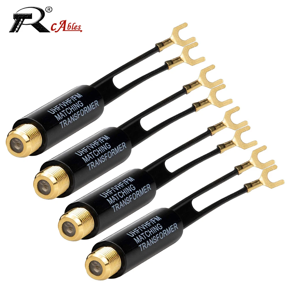 Transforme Adattatore Da 75 Ohm A 300 Ohm Uhf Vhf Adattatore Convertitore Trasformatore Antenna Fm F Femmina Per Antenna Coassiale Tv Radio Rf