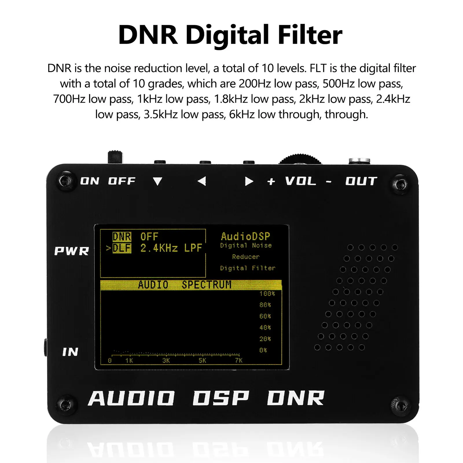 2023 Audio Dsp Riduttore Di Rumore Dnr Filtro Digitale Ssb Ham Radio Yaesu Icom + Altoparlante