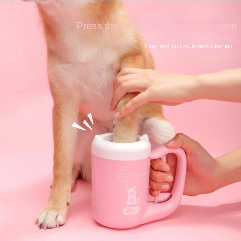 Pet Foot Wash Cup Portable Outdoor Pog Paw Cleaner Cup Soft Silicone Foot Washer Clean Dog Paws One Click Manuale Quick Feet Wash