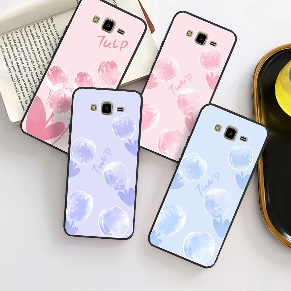 Per Samsung J7 Neo Custodia Morbida Cover Posteriore Tulipano In Silicone Per Samsung Galaxy J7 Neo Per Samsung J7 Neo J7 Neo Bumper Bags Funda