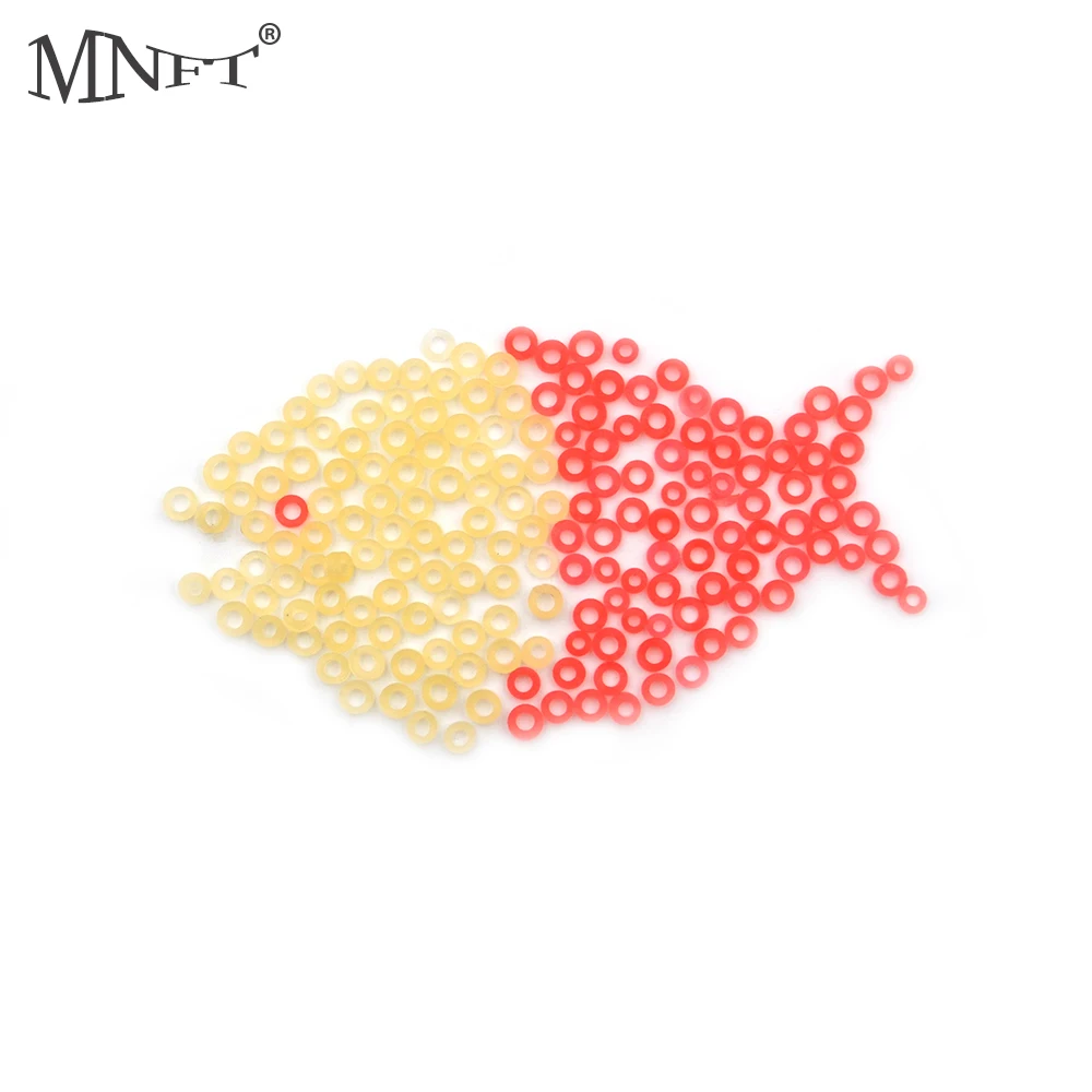 Mnft 600 Pz/Packs Fishing Pellet Band Bloodworm Bait Granulatore Giallo Rosso Colore Elastico Baits Bands