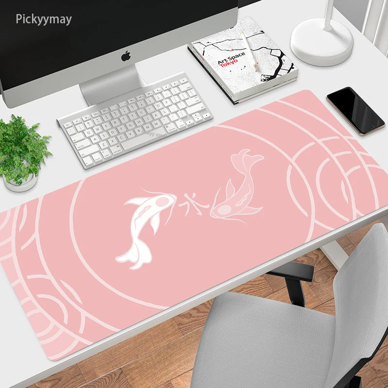 Grande Gaming Mousepad Art Fish Mouse Pad Computer Mouse Mat Gamer Abstract Desk Play Mat S Xxl Per Pc Tastiera Laptop Carpet