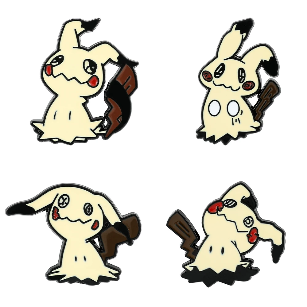 Pokemon Mimikyu Pikachu Spilla Kawaii Anime Figure Mimikyu Spille Smaltate Per Zaino Spille Accessori Regali