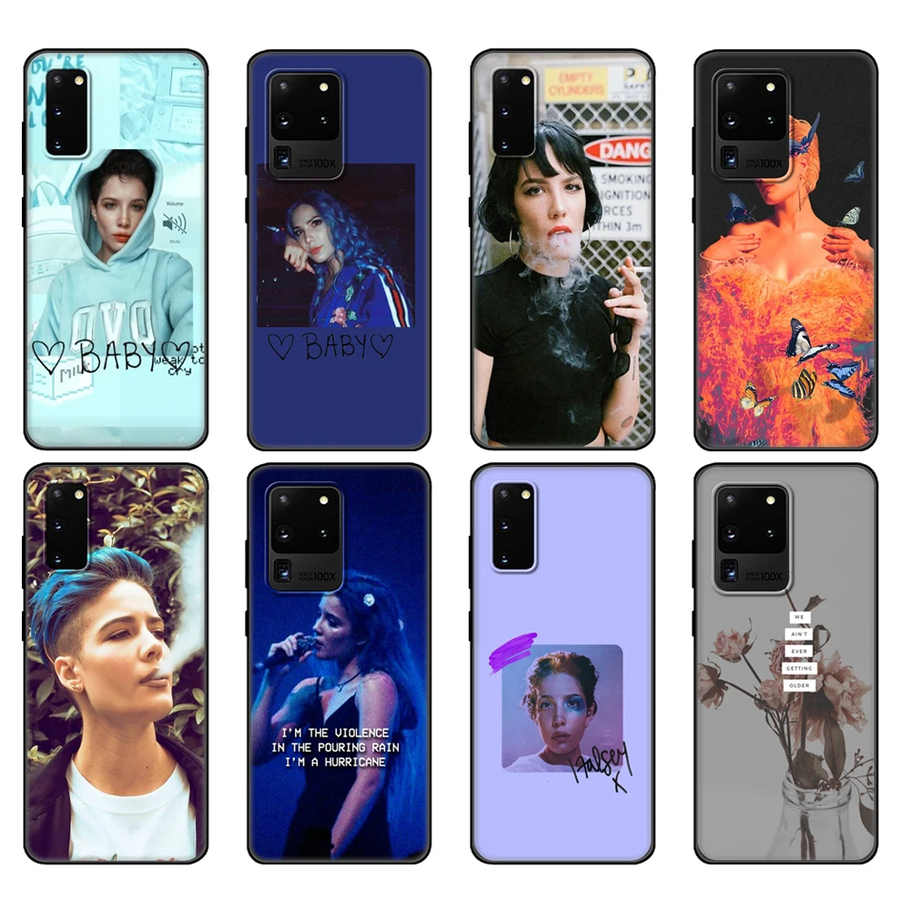 Custodia In Tpu Nero Per Samsung Galaxy S20 /S20 Plus/S20 Ultra/S20 + /S20Fe Cover Posteriore Halsey