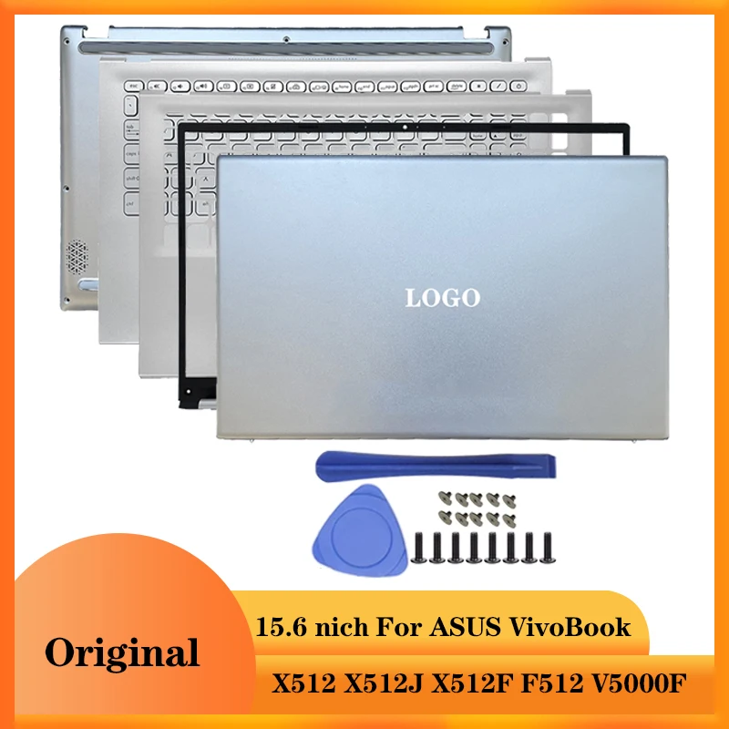 Nuovo Per Asus Vivobook X512 X512F F512 V5000F Cover Posteriore Lcd Per Laptop/Cornice Frontale/Poggiapolsi/Custodia Inferiore 15.6 "Custodia Per Comp