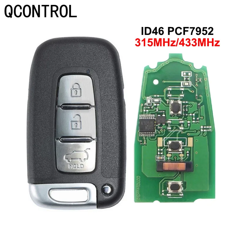 Qcontrol 433Mhz Auto Remote Smart Key Suit Per Kia Soul Sportage Sorento Mohave K2 K5 Rio Optima Forte Cerato