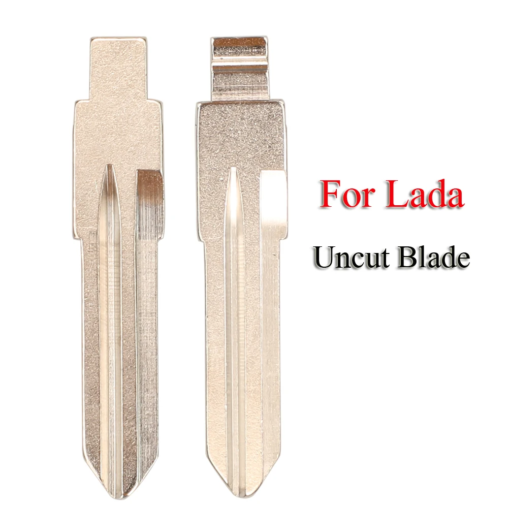 Jingyuqin Sostituzione Guscio Chiave Auto Lama Non Tagliata Per Lada Priora Kalina Uncut Auto Vuoto Chiave A Distanza Custodia Fob