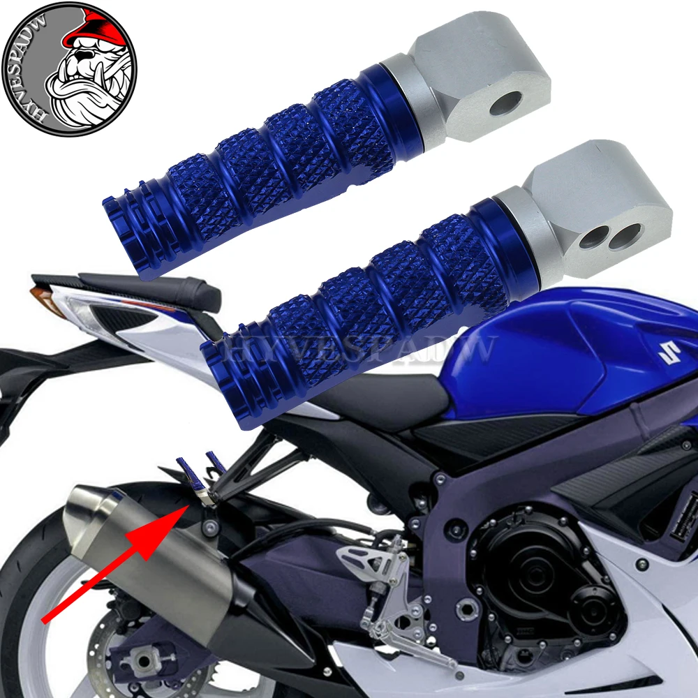 Pedane Posteriori In Alluminio Poggiapiedi Adatto Per Suzuki Gsr 600 2006-2010 Gsr750 2011-2014 Gsr 600 Gsr 750 Moto