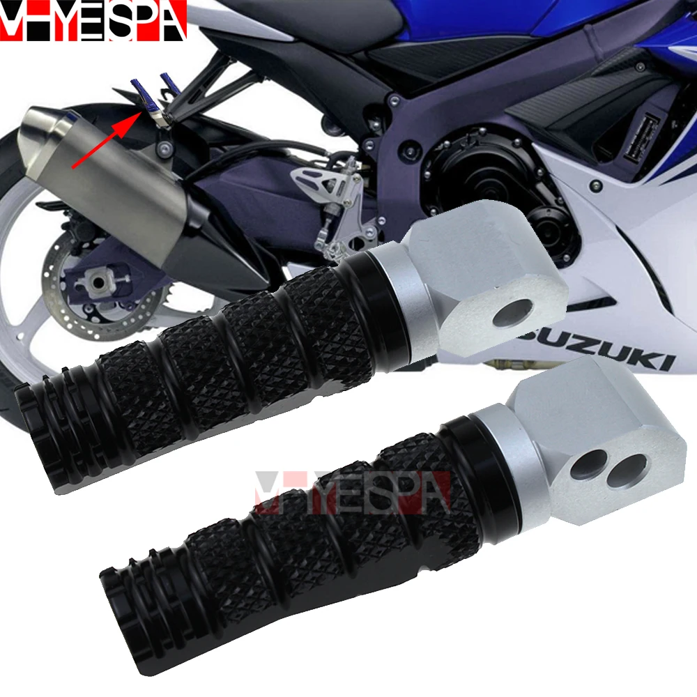 Pedane Posteriori In Alluminio Poggiapiedi Adatto Per Suzuki Gsr 600 2006-2010 Gsr750 2011-2014 Gsr 600 Gsr 750 Moto