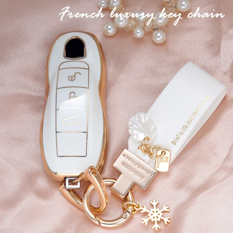 Tpu Car Smart Key Cover Case Bag Hodler Per Porsche Cayenne Macan 911 Carrera Boxster Cayman Panamera Old Key Protection